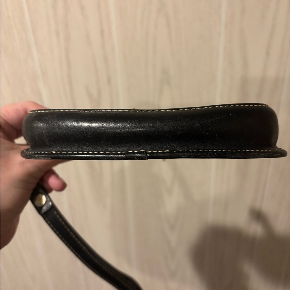 Vintage Dooney & Bourke Signature DB Black and Gray Wristlet - Picture 7 of 8